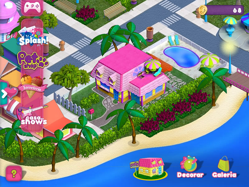 Polly pocket aventuras em pollyville jogo